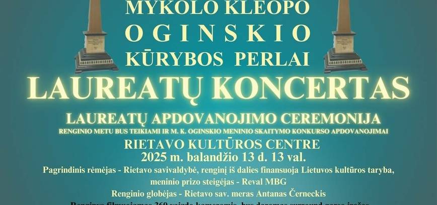 Pearls of Mykolas Oginskis' work. Laureate concert and award ceremony
