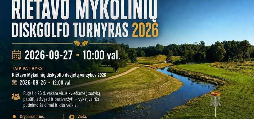 Rietavo Mykolinių Diskgolfo Turnyras 2026