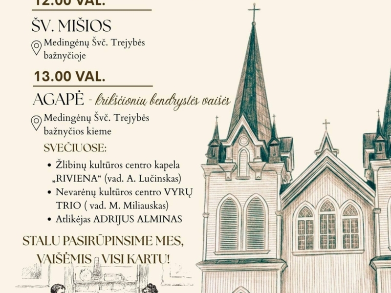 Šv. Kryžiaus išaukštinimo atlaidai Medingėnuose